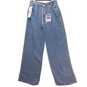 NWT Wax Jeans Collection Wide Leg Draw String Lyocell Women's High Rise Sz 11/30